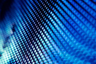 Yakın plan LED bulanık ekran. LED yumuşak odak arkaplanı. Tasarım için soyut arkaplan ideali.