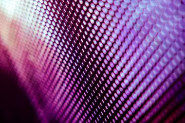 Yakın plan LED bulanık ekran. LED yumuşak odak arkaplanı. Tasarım için soyut arkaplan ideali.