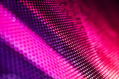 Yakın plan LED bulanık ekran. LED yumuşak odak arkaplanı. Tasarım için soyut arkaplan ideali.