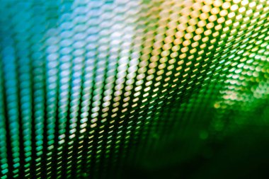 Yakın plan LED bulanık ekran. LED yumuşak odak arkaplanı. Tasarım için soyut arkaplan ideali.