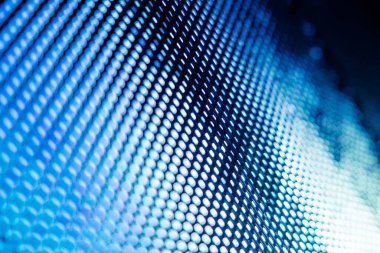 Yakın plan LED bulanık ekran. LED yumuşak odak arkaplanı. Tasarım için soyut arkaplan ideali.