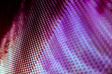 Yakın plan LED bulanık ekran. LED yumuşak odak arkaplanı. Tasarım için soyut arkaplan ideali.