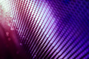 Yakın plan LED bulanık ekran. LED yumuşak odak arkaplanı. Tasarım için soyut arkaplan ideali.