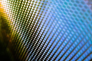 Yakın plan LED bulanık ekran. LED yumuşak odak arkaplanı. Tasarım için soyut arkaplan ideali.