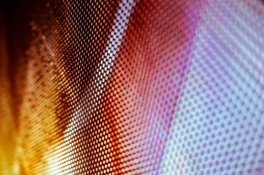 Yakın plan LED bulanık ekran. LED yumuşak odak arkaplanı. Tasarım için soyut arkaplan ideali.