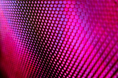 Yakın plan LED bulanık ekran. LED yumuşak odak arkaplanı. Tasarım için soyut arkaplan ideali.