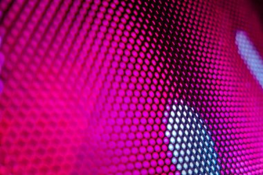 Yakın plan LED bulanık ekran. LED yumuşak odak arkaplanı. Tasarım için soyut arkaplan ideali.