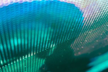 Yakın plan LED bulanık ekran. LED yumuşak odak arkaplanı. Tasarım için soyut arkaplan ideali.