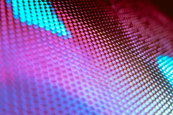 Closeup Led Tela Turva Fundo Foco Suave Led Fundo Abstrato — Fotografia de Stock