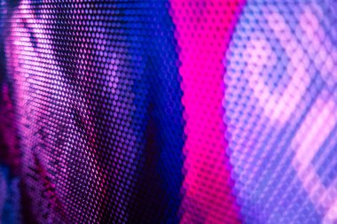 Yakın plan LED bulanık ekran. LED yumuşak odak arkaplanı. Tasarım için soyut arkaplan ideali.