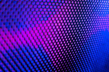 Yakın plan LED bulanık ekran. LED yumuşak odak arkaplanı. Tasarım için soyut arkaplan ideali.