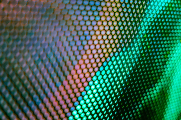 Yakın plan LED bulanık ekran. LED yumuşak odak arkaplanı. Tasarım için soyut arkaplan ideali.