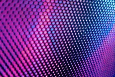 Yakın plan LED bulanık ekran. LED yumuşak odak arkaplanı. Tasarım için soyut arkaplan ideali.