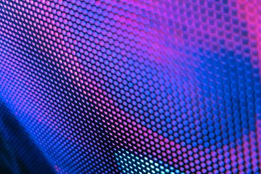 Yakın plan LED bulanık ekran. LED yumuşak odak arkaplanı. Tasarım için soyut arkaplan ideali.