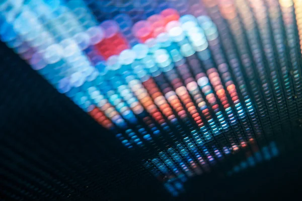 Yakın plan LED bulanık ekran. LED yumuşak odak arkaplanı. Tasarım için soyut arkaplan ideali.