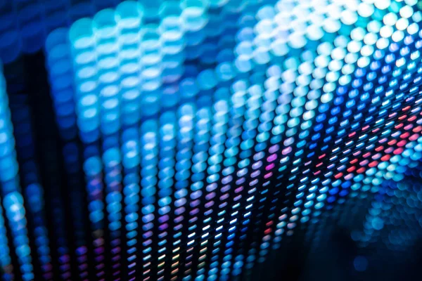 Yakın plan LED bulanık ekran. LED yumuşak odak arkaplanı. Tasarım için soyut arkaplan ideali.