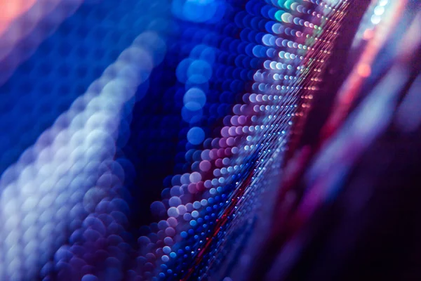 Yakın plan LED bulanık ekran. LED yumuşak odak arkaplanı. Tasarım için soyut arkaplan ideali.