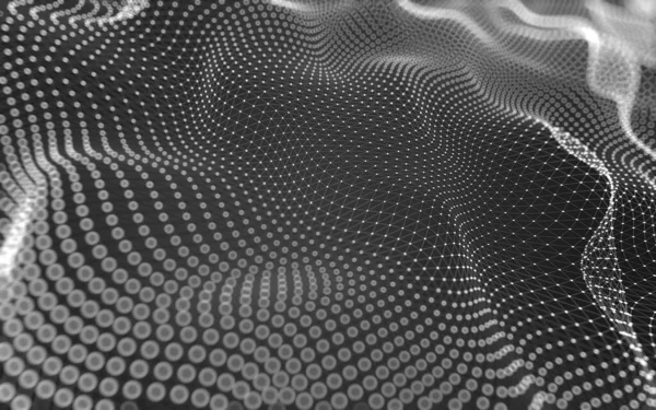 Contexte Abstrait Technologie Des Molécules Avec Des Formes Polygonales Des — Photo