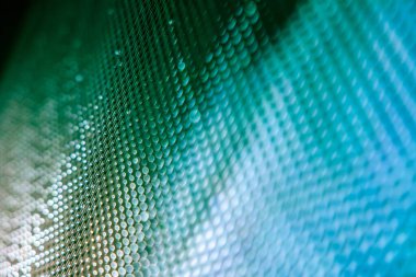 Yakın plan LED bulanık ekran. LED yumuşak odak arkaplanı. Tasarım için soyut arkaplan ideali.