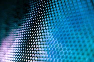 Yakın plan LED bulanık ekran. LED yumuşak odak arkaplanı. Tasarım için soyut arkaplan ideali.