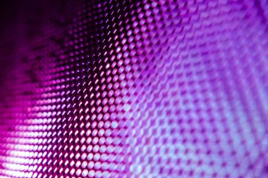 Yakın plan LED bulanık ekran. LED yumuşak odak arkaplanı. Tasarım için soyut arkaplan ideali.