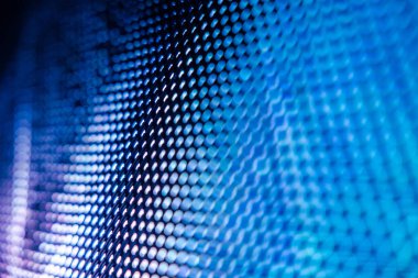 Yakın plan LED bulanık ekran. LED yumuşak odak arkaplanı. Tasarım için soyut arkaplan ideali.