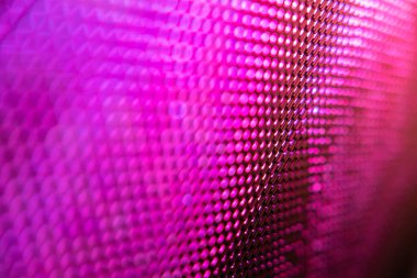 Yakın plan LED bulanık ekran. LED yumuşak odak arkaplanı. Tasarım için soyut arkaplan ideali.