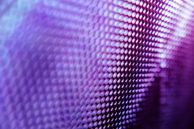 Yakın plan LED bulanık ekran. LED yumuşak odak arkaplanı. Tasarım için soyut arkaplan ideali.