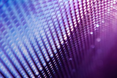 Yakın plan LED bulanık ekran. LED yumuşak odak arkaplanı. Tasarım için soyut arkaplan ideali.