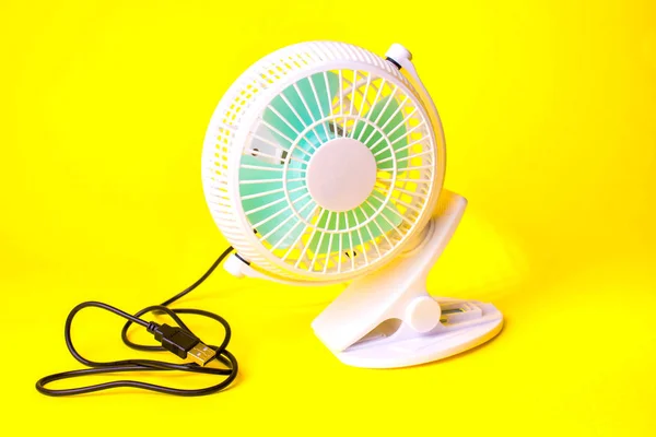 fan, small, isolated, white, background, electric, ventilator, desk, air, propeller, wind, table, object, blower, home, modern, portable, electricity, cool, blow, breeze, summer, plastic, conditioning, freshness, hot, cold, climate, green, mini, blow