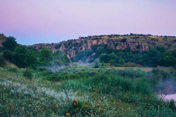 Aktovsky Canyon Ukraine Valley Rocks River — Stock Photo, Image