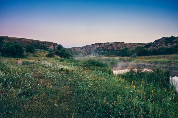 Aktovsky Canyon Ukraine Valley Rocks River — Stock Photo, Image