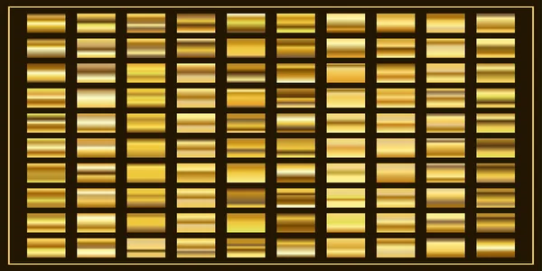 Muestras Golden Gradient Horizontal — Archivo Imágenes Vectoriales