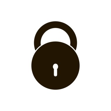 kapalı kilit. vektör simgesi