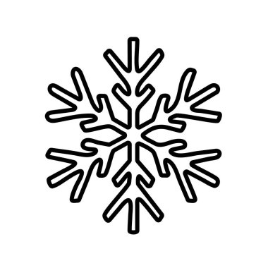 Siyah ana hatlı kar tanesi Noel dekoratif elementi