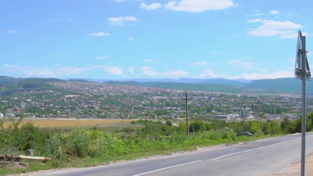 Lavendel doos ansichtkaart in Spanje foto behang zomer bij dageraad Mooie lila — Stockvideo