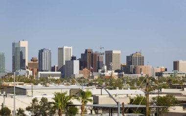Phoenix şehir Business Park, Arizona'nın modern Cityscape