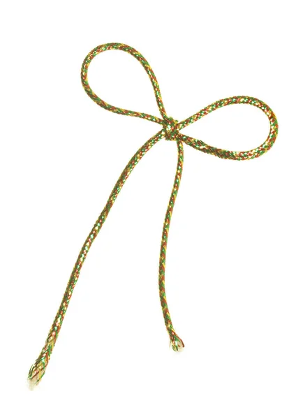 Multicolored Ribbon Bow Isolated White Background — Stock Photo, Image