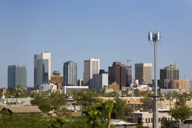 Phoenix şehir Business Park, Arizona'nın modern Cityscape