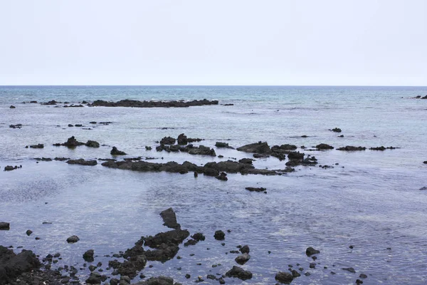 Oceano Costa Rochosa Kona Island Havaí — Fotografia de Stock