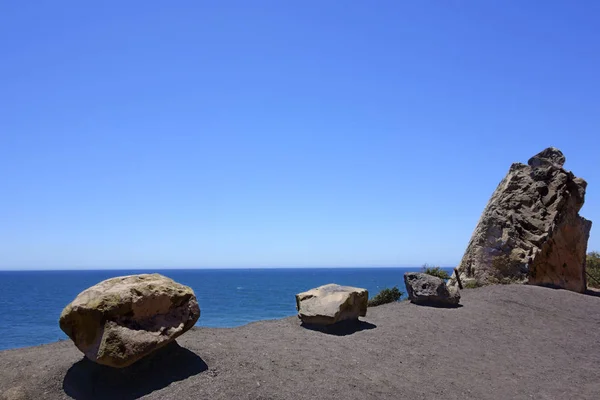 Calm Seascape Clear Sky Pacific Ocean Horizon Point Mugu Ventura — Stock Photo, Image