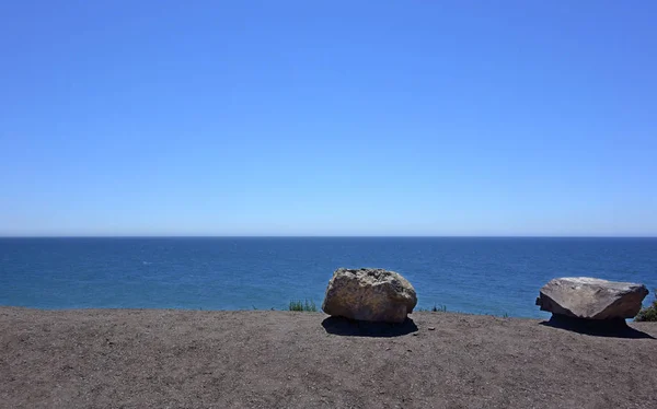 Paisaje Marino Tranquilo Con Cielo Despejado Horizonte Del Océano Pacífico —  Fotos de Stock