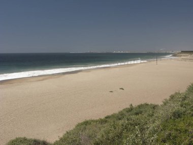 Okyanus plaj boyunca Pasifik sahil yolu bir, bağlantı noktası Mugu, Ventura County, Ca