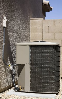 Klima havalandırma ve ısı pompası kompresör ünitesi arka