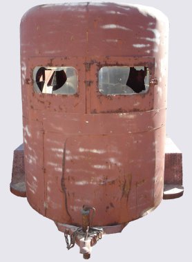 Donky veya küçük at veya Stallion için eski paslı oto römork.