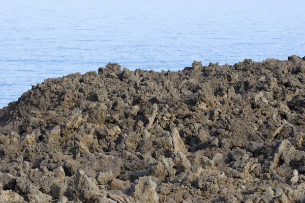 Гавайская Вулканическая Лава Острове Кона — стоковое фото