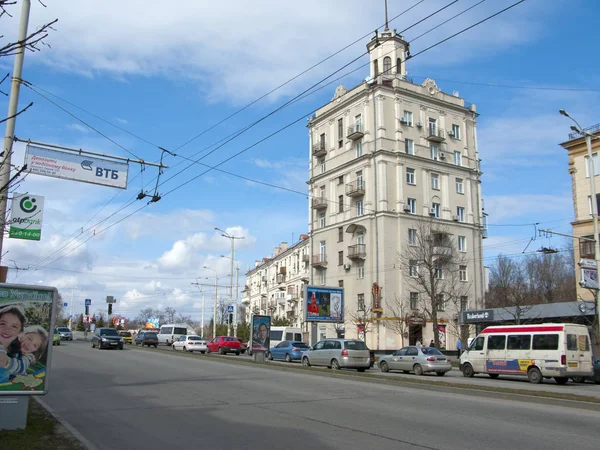 Soborny Avenue 12Th April Square Zaporozhye Zaporizhya Ukraine — Stock Photo, Image