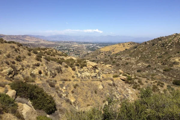 Rocky Peak Trails Para Leste Até San Fernando Valley Santa — Fotografia de Stock