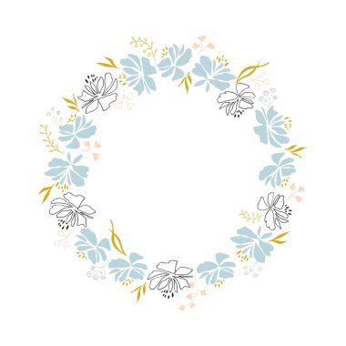 Vektör çiçek çelengi