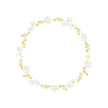 Vektör çiçek çelengi